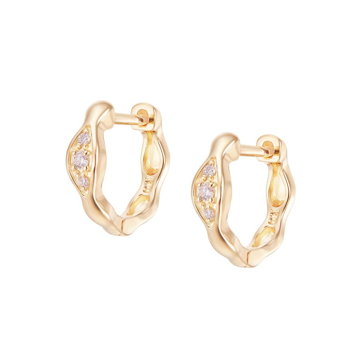 K10イエローゴールドダイヤモンドピアス(RPE357-003)|TSUTSUMI