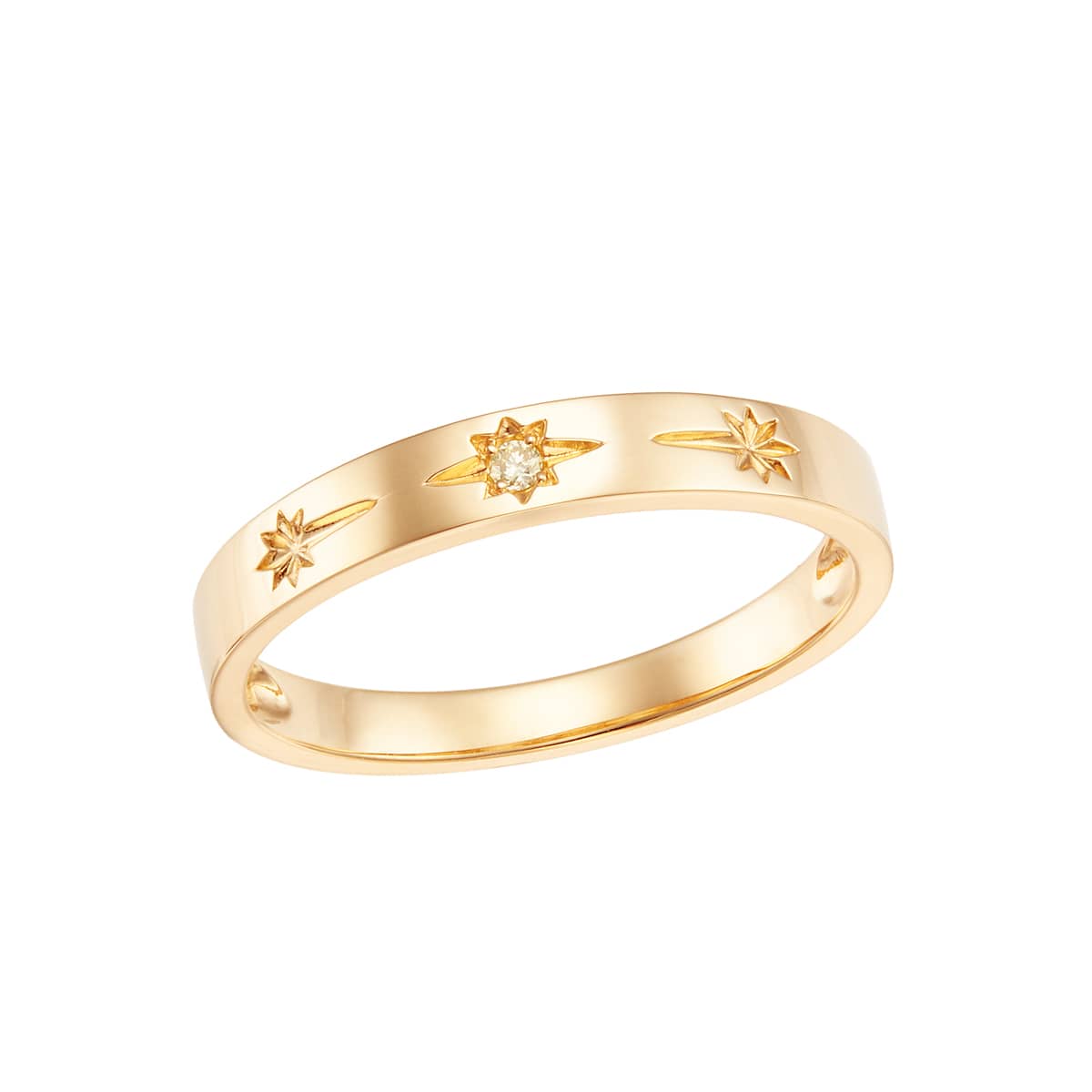 K18イエローゴールドダイヤモンドリング(RFR317-002)|TSUTSUMI