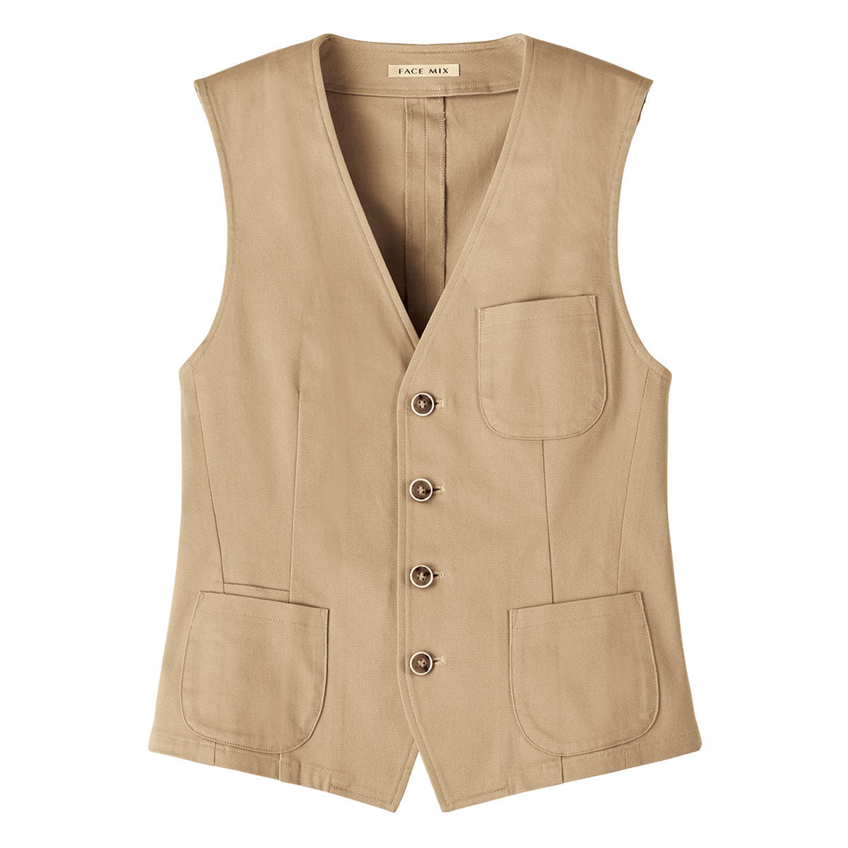 ユニセックスベスト | メンズ | 1枚 | FV1703U | ベージュ – Tshirt.st