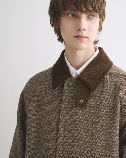 BARGATE バーゲート｜ブラウンヘリンボーン×グリーン｜ユニセックス