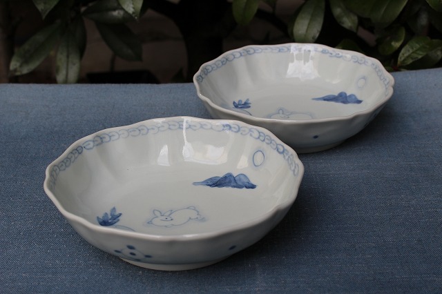 滋賀県大津市で作陶されている稲村真耶さんのうさぎなます皿 うつわ家