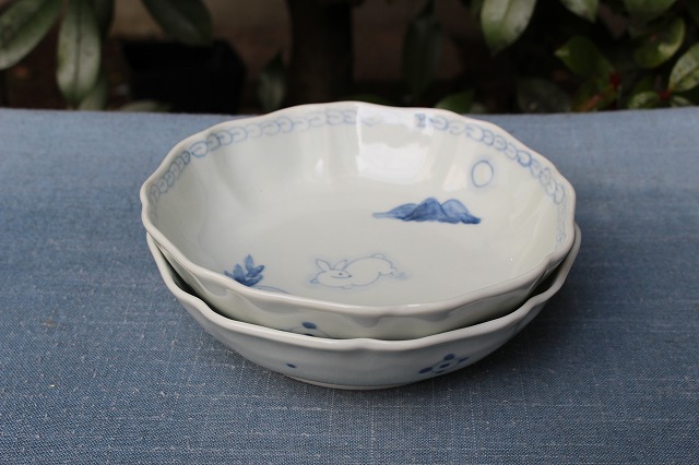 滋賀県大津市で作陶されている稲村真耶さんのうさぎなます皿 うつわ家