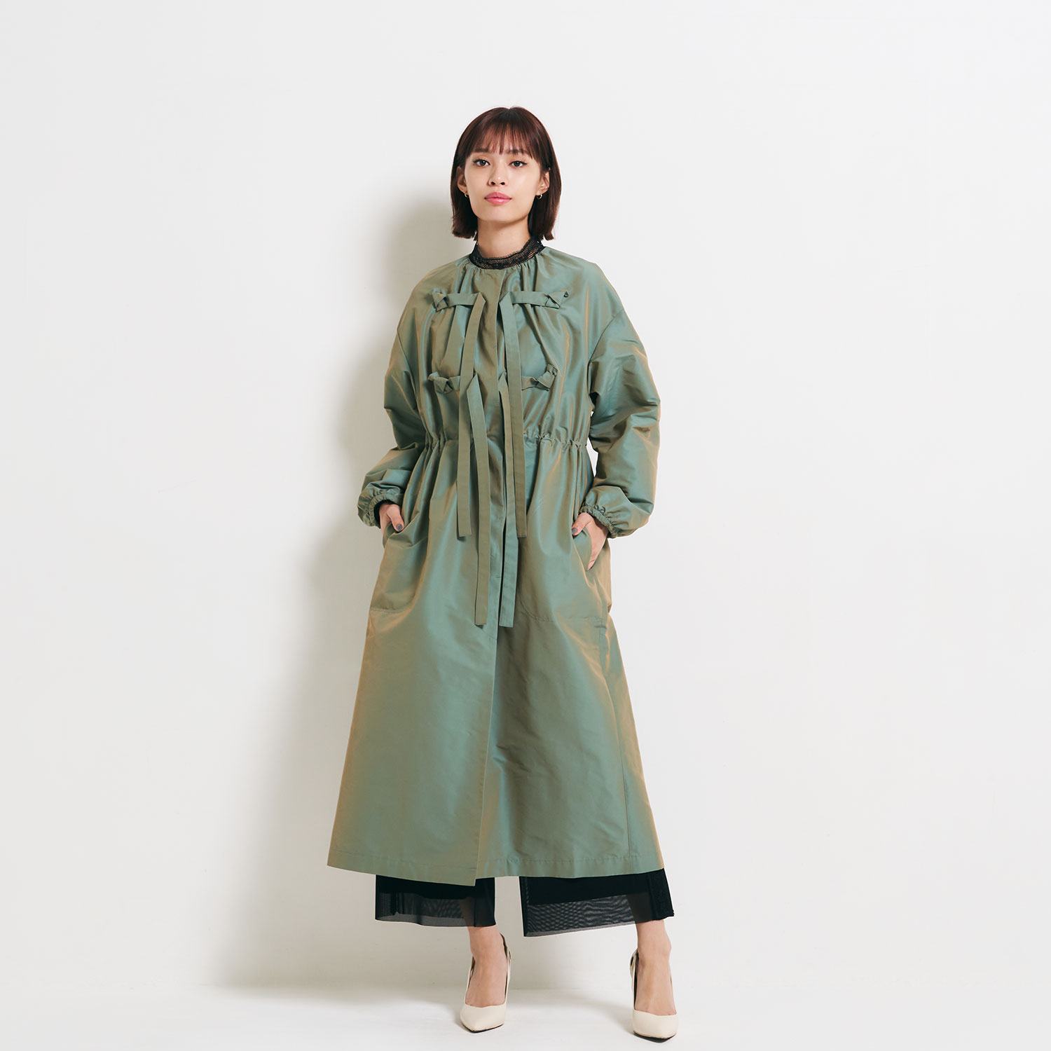 LUSTER CHAMBRAY COAT ｜VIVIENNE TAM（ヴィヴィアンタム）公式