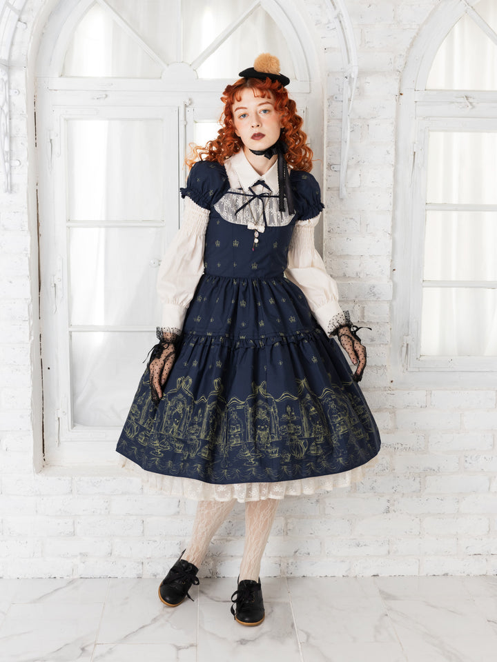 ロイヤルベアティアードクロップドドレス - Victorian maiden