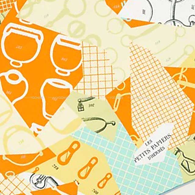 2023年春夏 HERMES エルメス スカーフ カレ70 レプティパピエ ジョーヌ