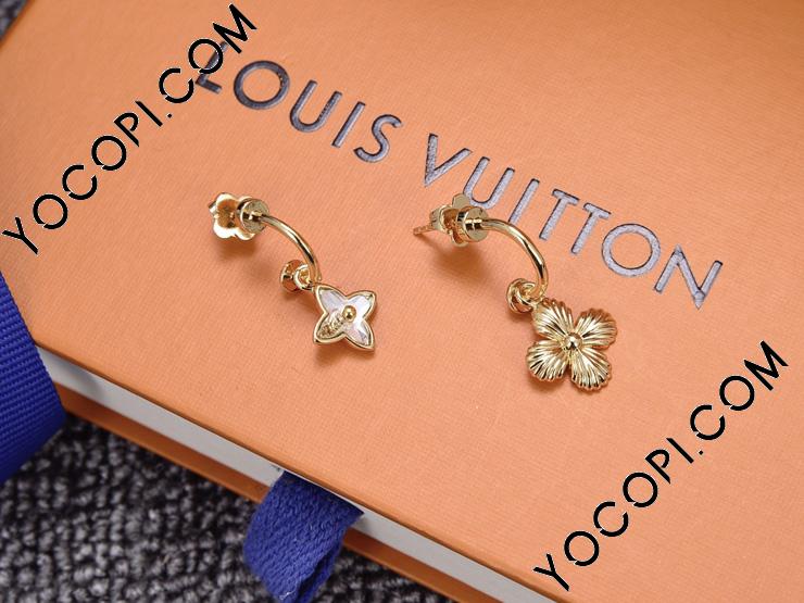 ルイ・ヴィトンイヤリング M68376 ブックル ドレイユ・ブルーミング