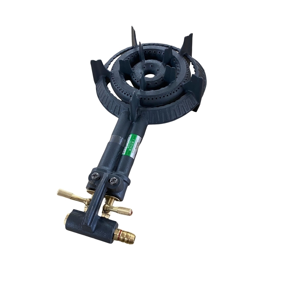 タチバナ製作所 鋳物コンロ バーナーのみ 二重羽根付・種火なし LPガス