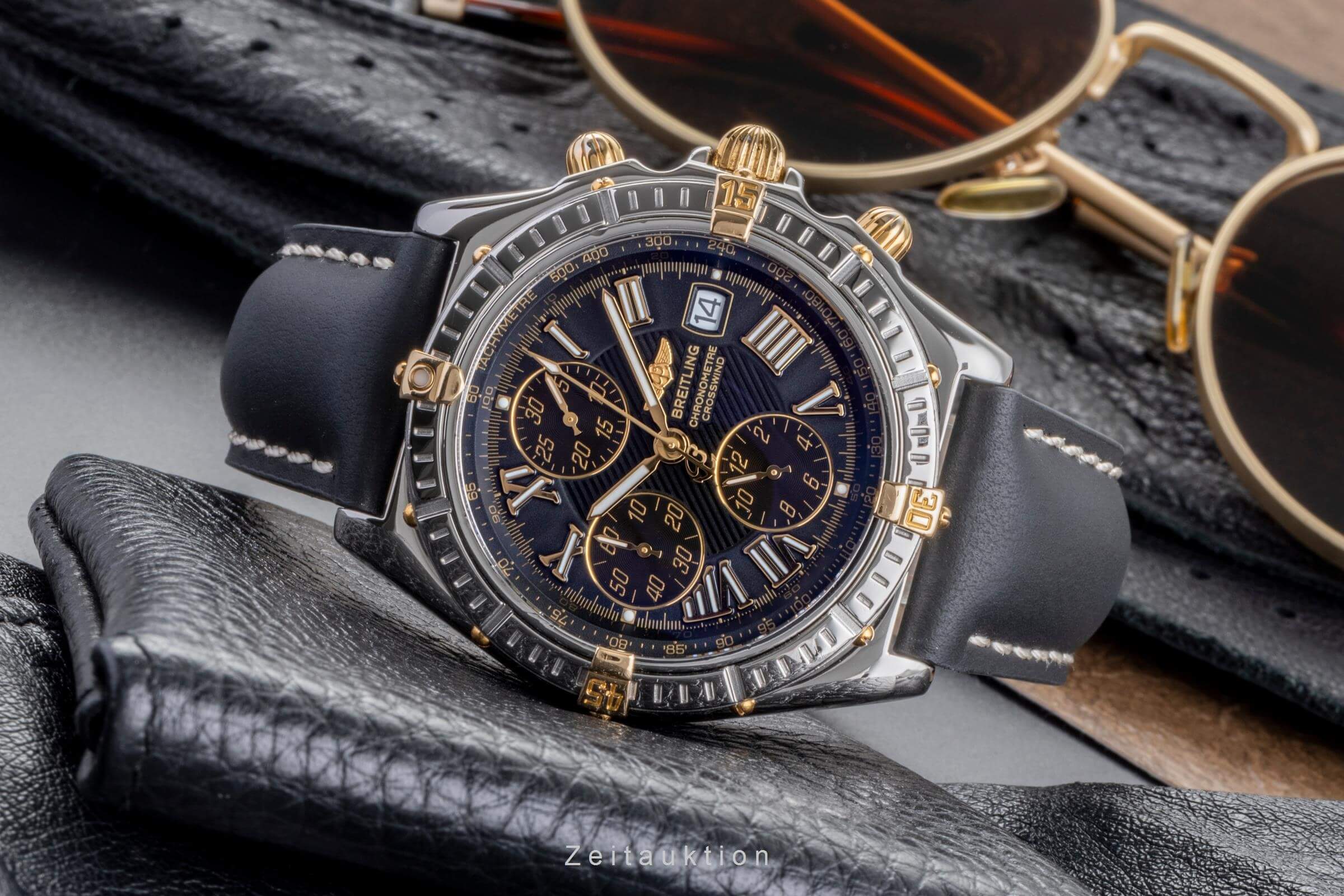 Breitling Crosswind chronograph steel / gold automatic Kal. B13