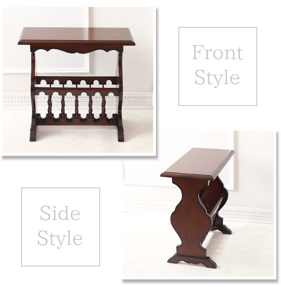 マガジンラックテーブル 輸入家具 おしゃれ サイドテーブル コーヒー