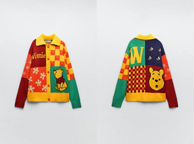 ZARAの大人向け「くまのプーさん」ニットが元気出る可愛さ！ ド派手な
