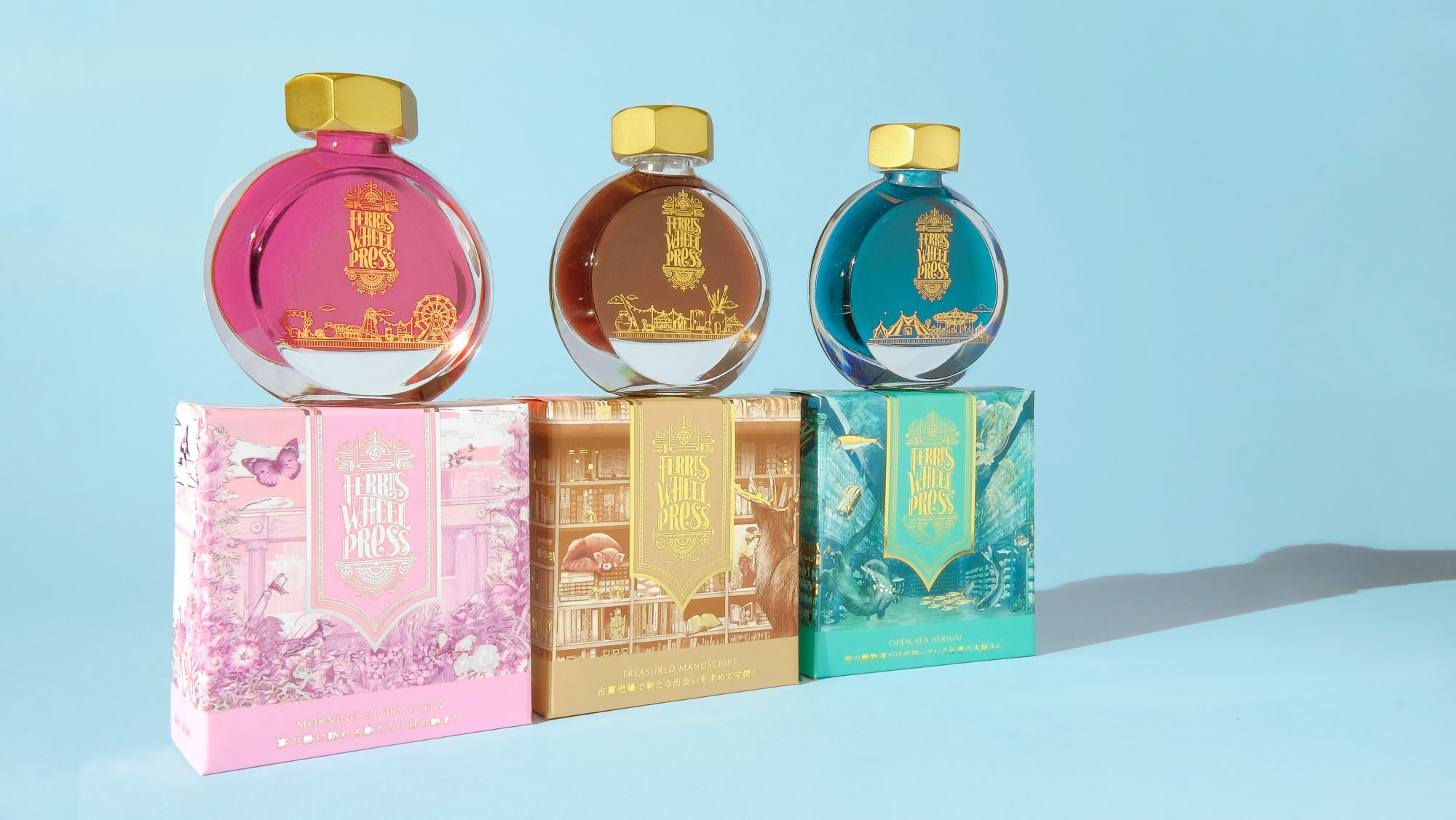 香水瓶のような美しいインクで話題の「フェリス ホイール プレス」に新
