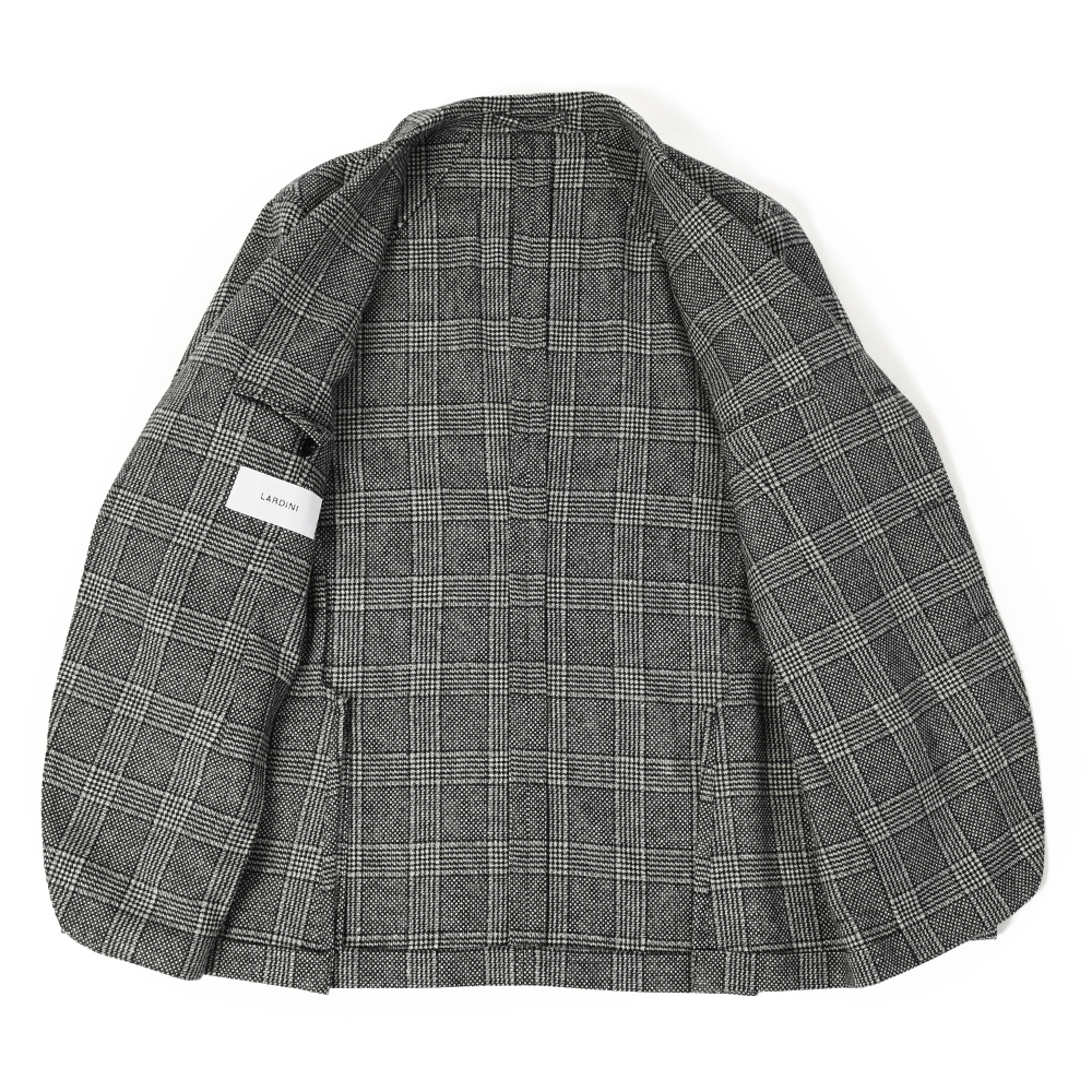 グレンチェック×バーズアイ ウールカシミヤジャケット Traditional