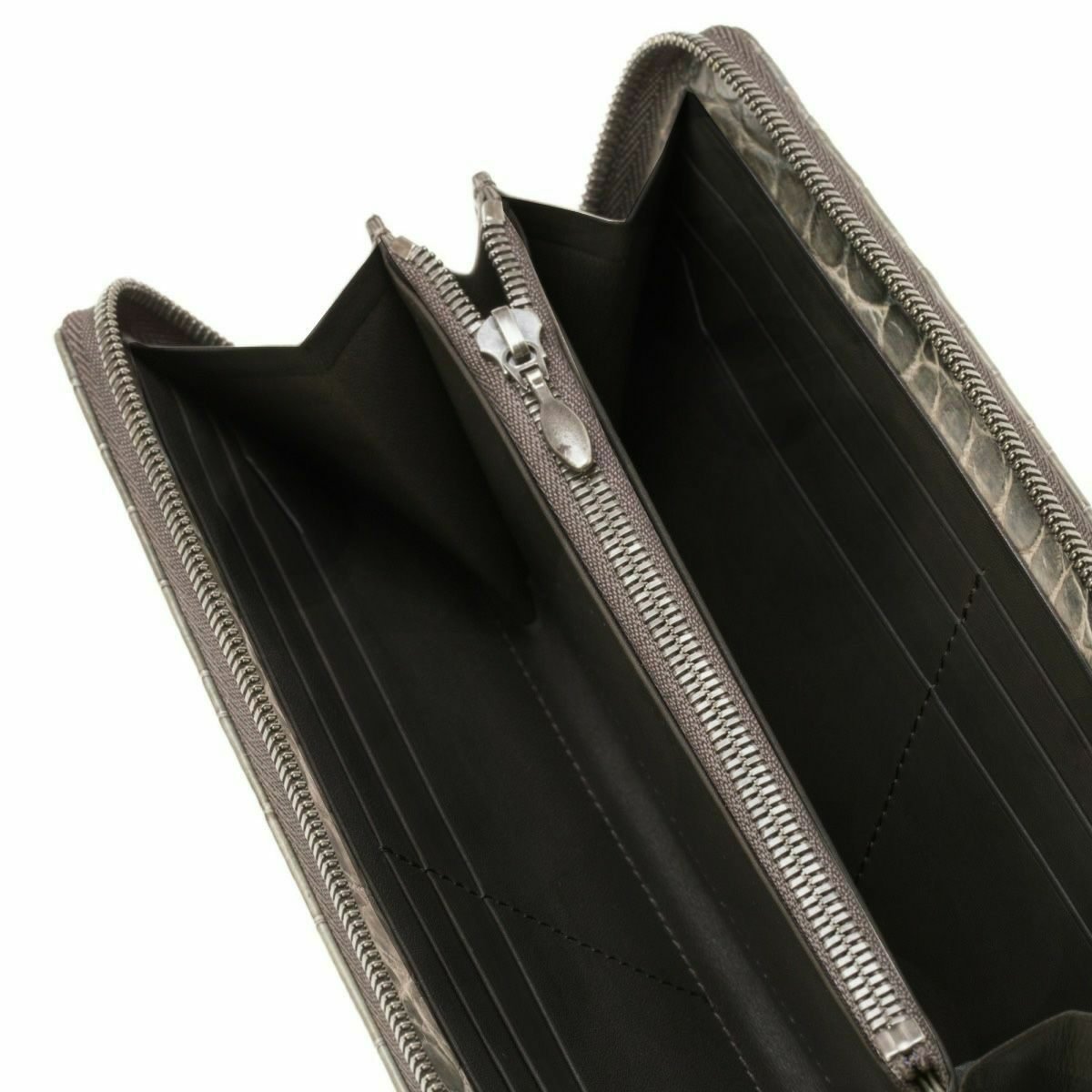 YFA114 クロコダイルラウンドファスナーウォレット ｜美しい色彩の革