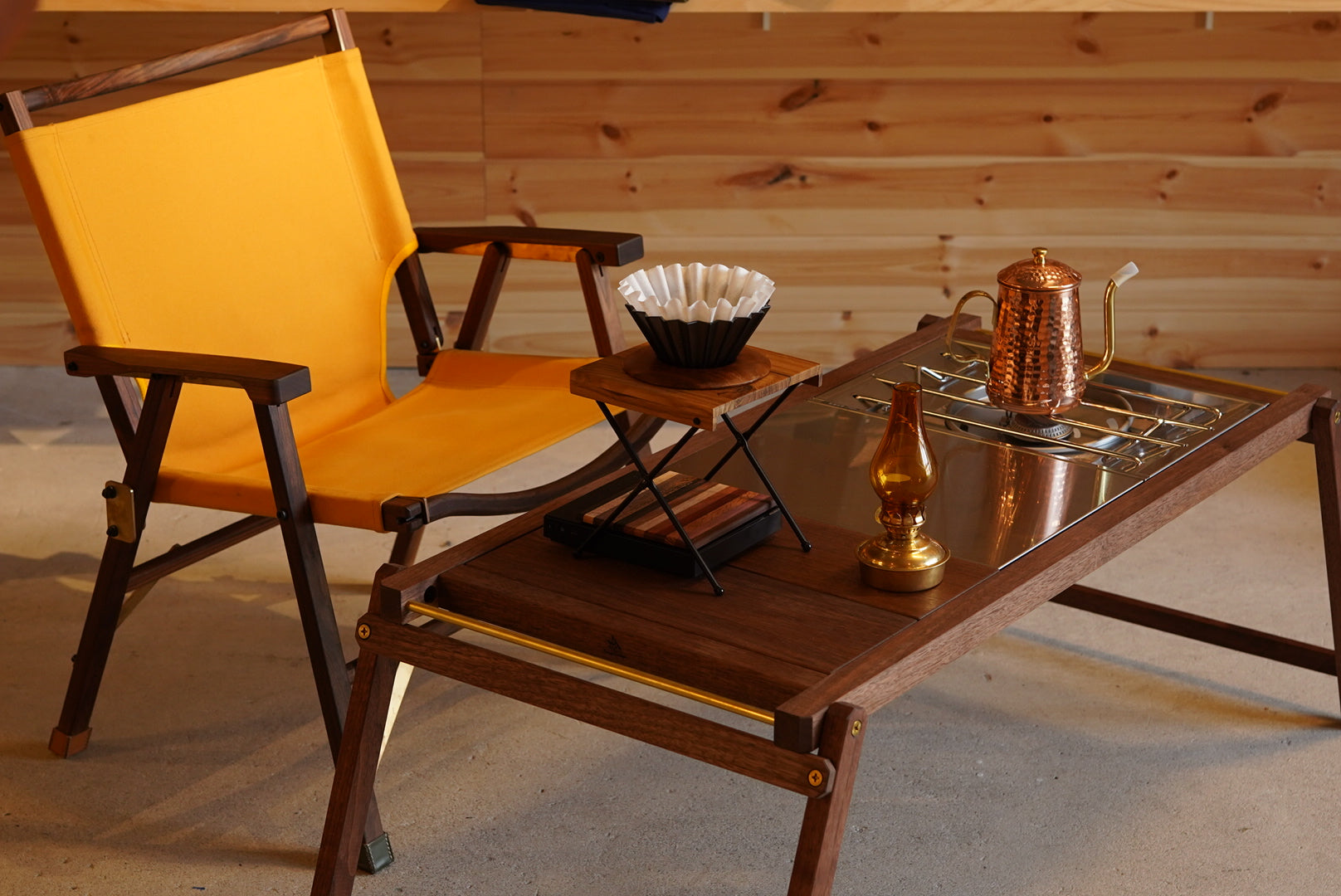 YURAGI OUTDOOR×0229made 別注ウォールナットIGTテーブル