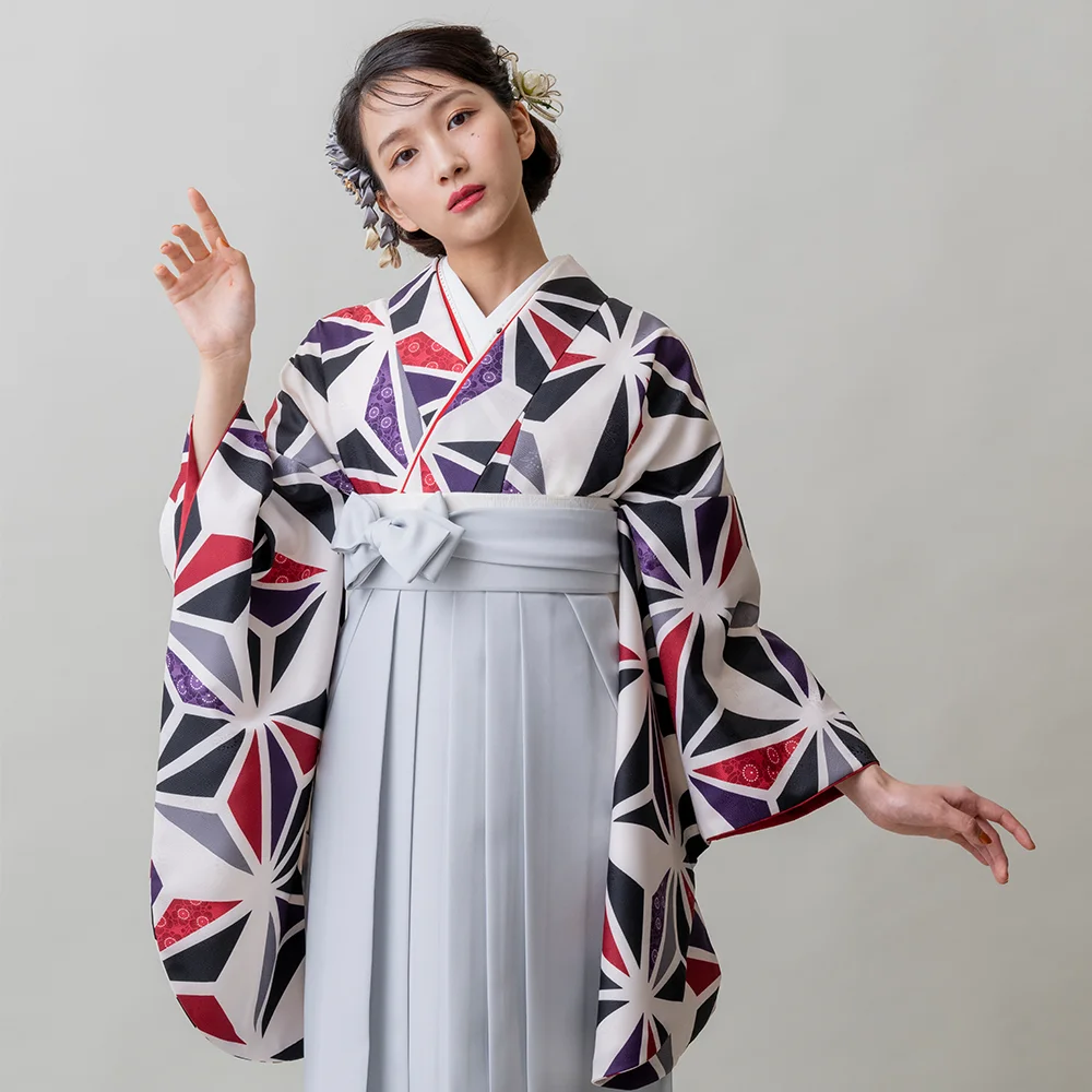 h6534】【レンタル】二尺袖きもの 2点セット (二尺袖 / 長襦袢) 袴