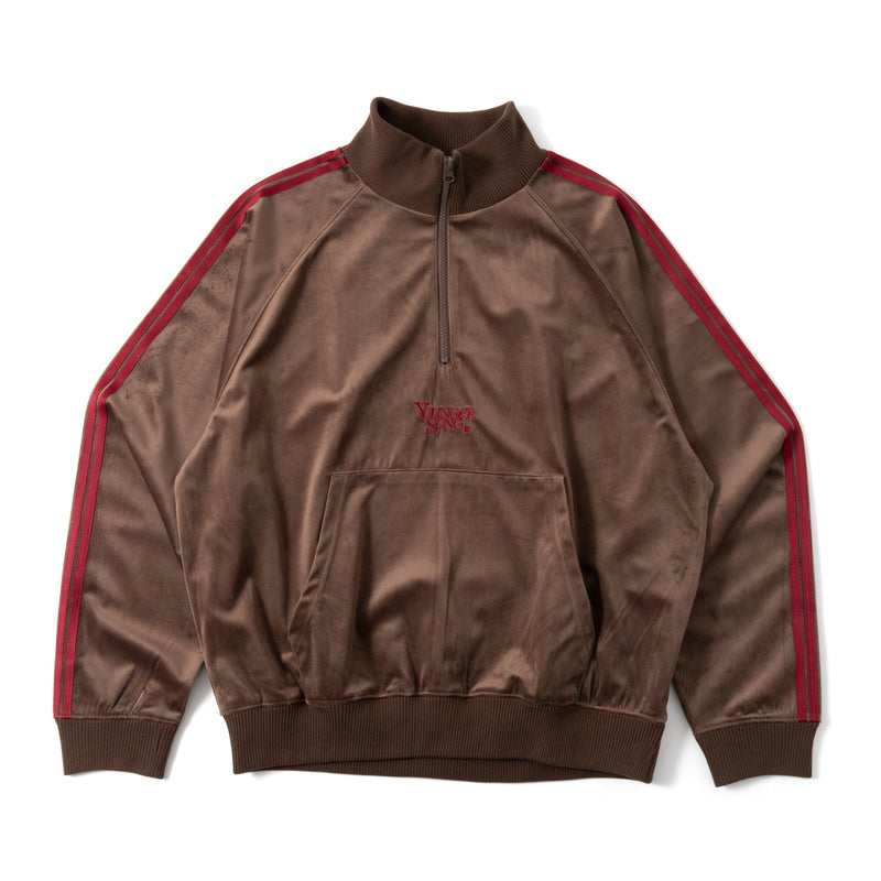 velours track half zip jacket – YZ