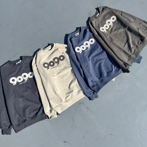 9090 OG Logo Satin Crewneck Sweat (Light) – YZ