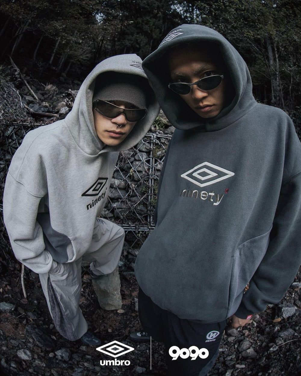 9090 × UMBRO COLLABORATION LOGO HOODIE – YZ