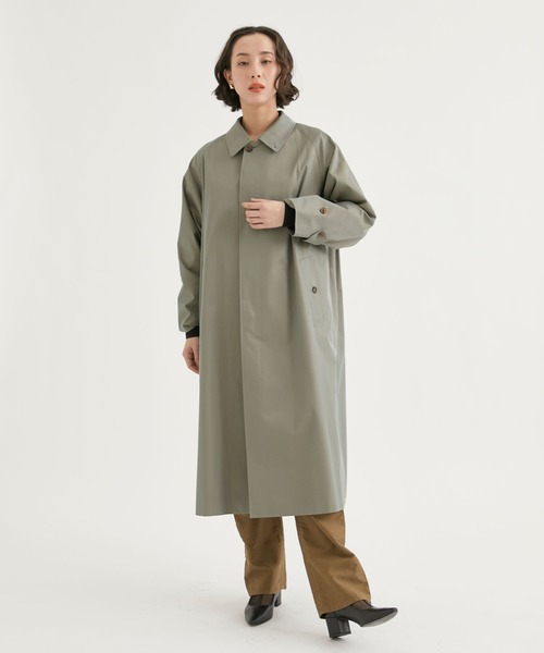 ステンカラーコート 「CIOTA/シオタ」スビンコットン100/3ギャバジン