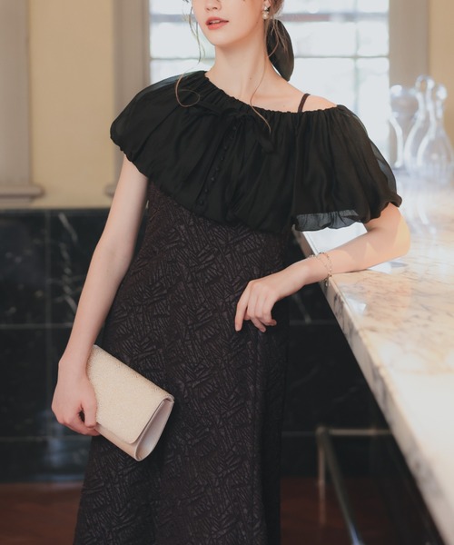 Dorry Doll（ドリードール） ドレス マルチケープジャガードドレス