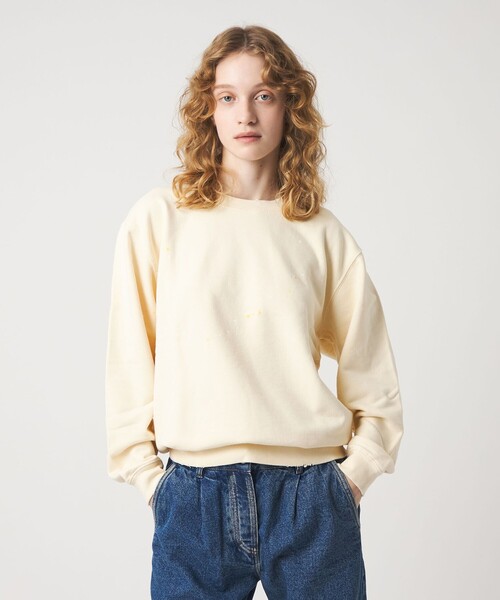 6 トレーナー スウェット 「6(ROKU)」ダメージ ペイント スウェット