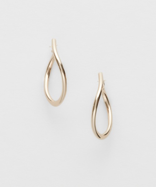 agete（アガット） ピアス K10フープピアス レディース : ZOZOTOWN
