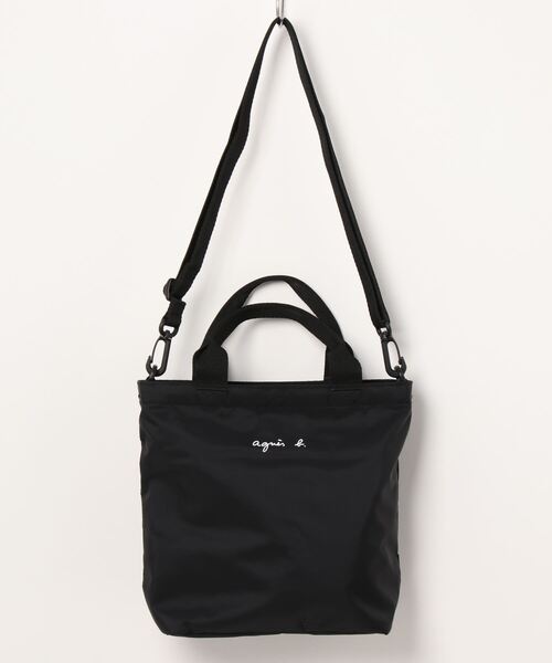 agnes b.（アニエスベー） マザーズバッグ キッズ ロゴ ハンドバッグ