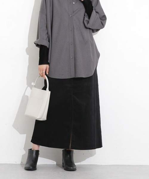 NANO universe（ナノ・ユニバース） デニムスカート コーデュロイ