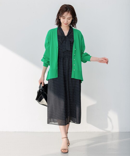 組曲（KUMIKYOKU） カーディガン 「ビジューボタン・アンサンブル対応