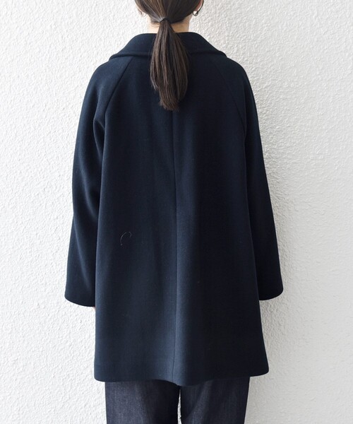 SHIPS any コート アウター 「WEB限定」SHIPS any: PURE WOOL スタンド