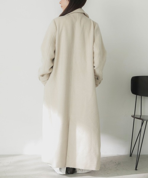 Elishe ステンカラーコート コート 2WAYシャギースタンドカラーコート