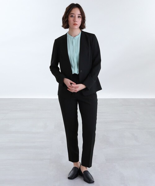 INDIVI（インディヴィ） スーツ 「定番スーツ／UVケア／洗える」ウール