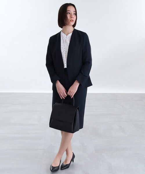 INDIVI（インディヴィ） スーツ 「定番スーツ／UVケア／洗える」ウール