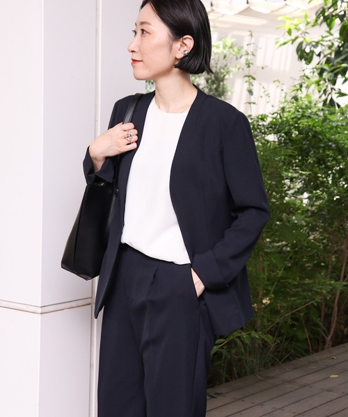 INDIVI（インディヴィ） スーツ 「定番スーツ／UVケア／洗える」ウール