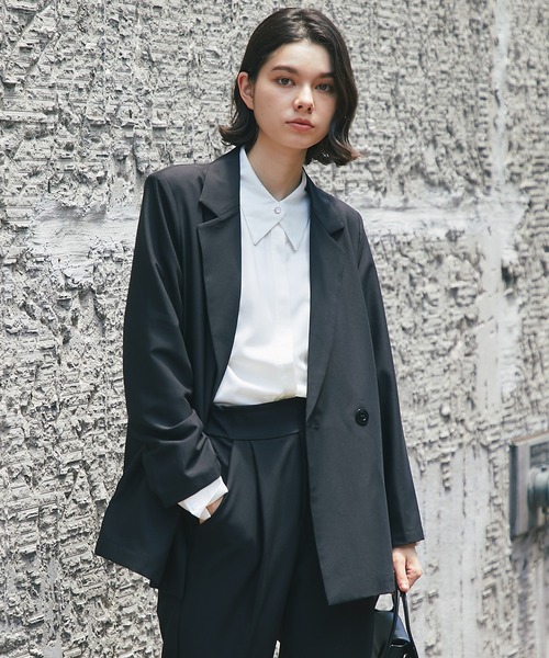 セットアップ 「自宅で洗える」 ダブルテーラードジャケット