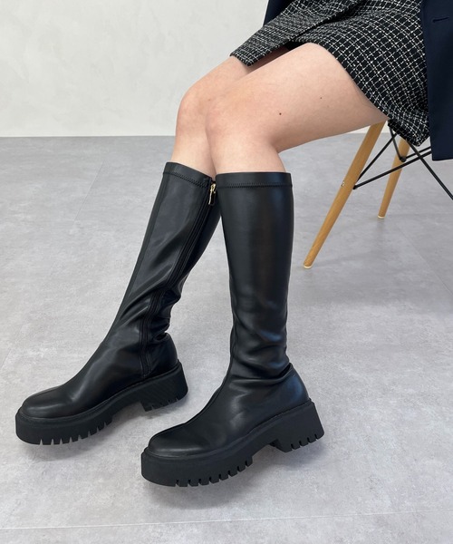 ORiental TRaffic（オリエンタルトラフィック） ブーツ 厚底ストレッチ