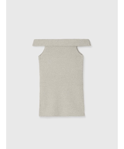 anuans（アニュアンス） ブラウス シャツ ラメオフショルダーニット