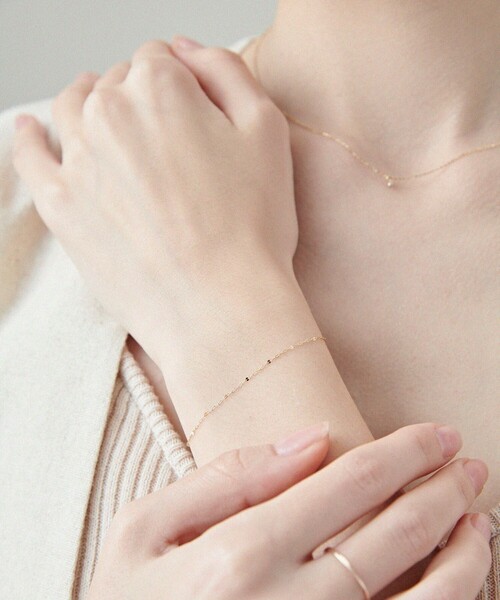 ete（エテ） ブレスレット 「レイヤード」 K10YG チェーン