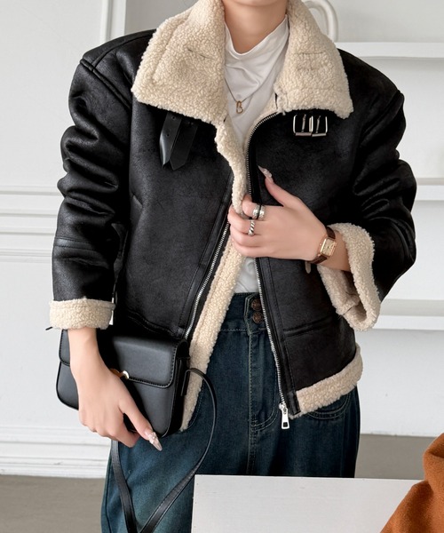 Maison Calme レザージャケット ライダース ヴィンテージショート