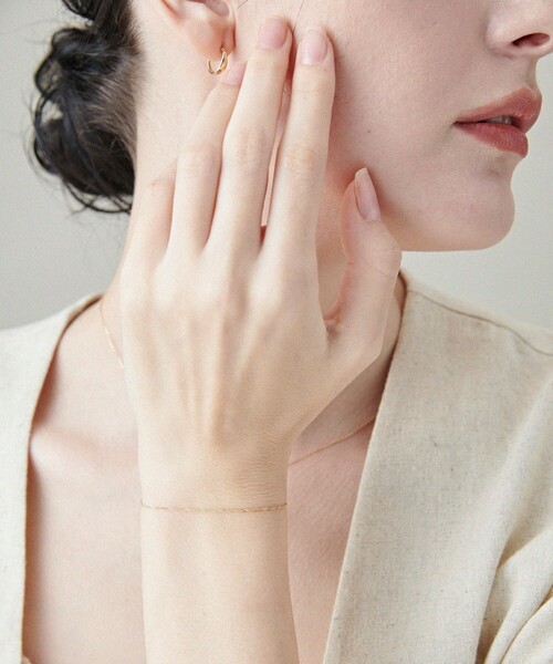 ete（エテ） ブレスレット 「レイヤード」 K10YG スクリューチェーン