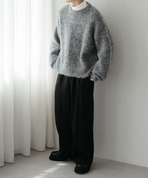 epnok セーター ニット モヘアライクルーズニット メンズ : ZOZOTOWN