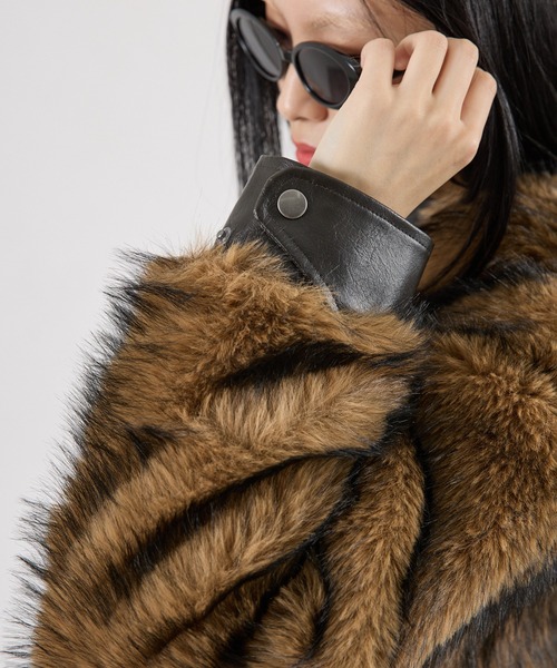 FTW ブルゾン アウター 「UNISEX」LEATHER POINT FUR BLOUSON