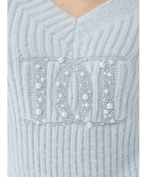 Darich（ダーリッチ） ニット セーター ファンシービーズDDロゴ