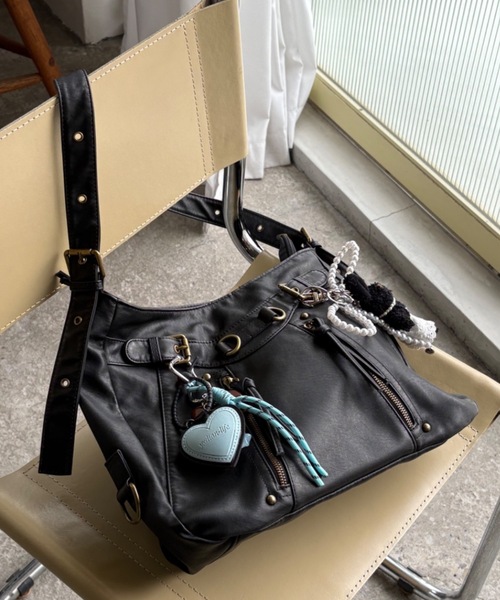 ショルダーバッグ バッグ vintage y2k shoulder bag／ビンテージ合皮