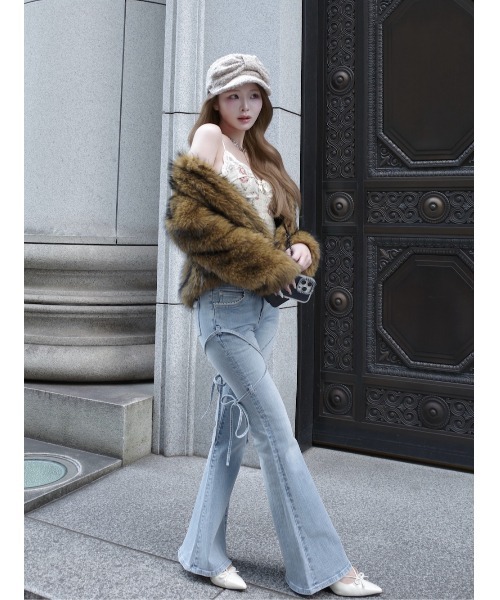 Darich（ダーリッチ） ジーンズ デニム デニムパンツ ピコレースハイ