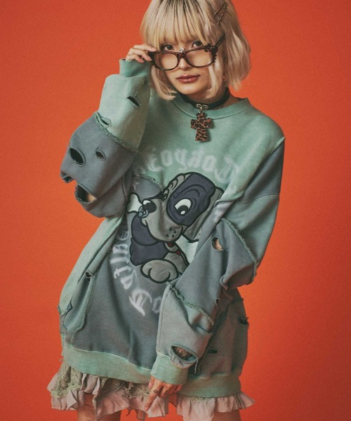 GALFY（ガルフィー） トレーナー スウェット ツギハギゾンビスウェット