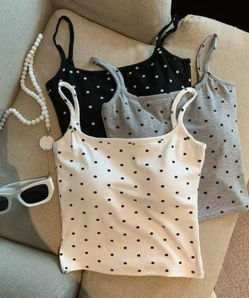 AsheKsha キャミソール 水玉柄キャミソール : ZOZOTOWN Yahoo!店