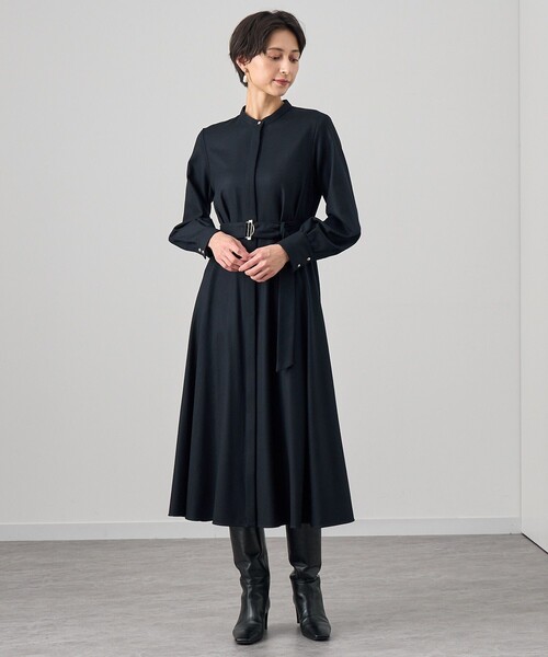 ANAYI（アナイ） ワンピース ハイカウントフラノフレア ワンピース