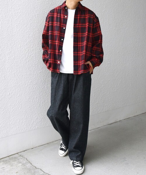 SHIPS any シャツ any:「洗濯機可能」トラッド チェックカラー