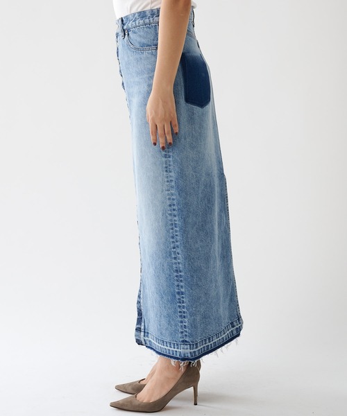 Whim Gazette（ウィム ガゼット） デニムスカート ボタンデニム